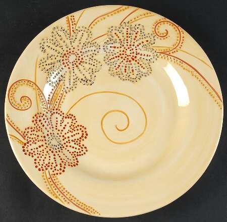 Floral Dot Dinner Plate