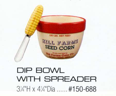 Farmhouse Dip Bowl & Spreader Set