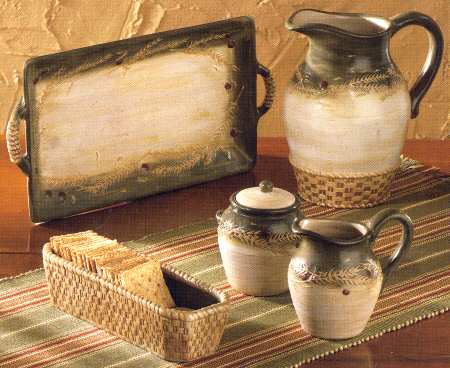 Tuscan Fields Rectangular Snack Tray