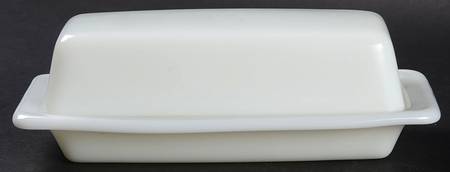 Opal (Milkglass) 1/4 Lb Covered Butter