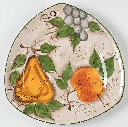 Parisian Fruit Triangular Serving Platter
