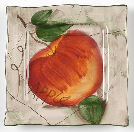 Parisian Fruit Square Appetizer Plate