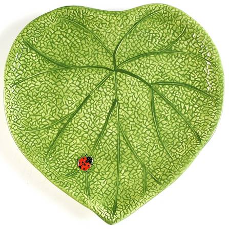 Ladybug Leaf Shaped Platter