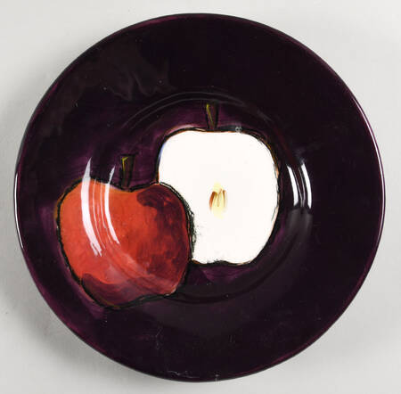Handpainted Fruit Salad Plate