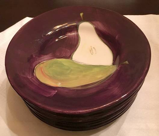 Handpainted Fruit Salad Plate