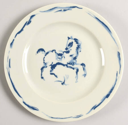 Gonesse Blue Salad/Dessert Plate