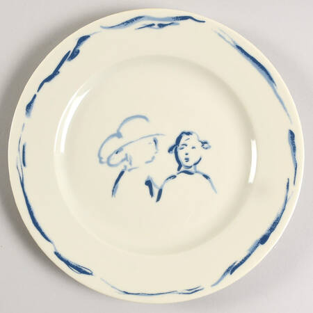 Gonesse Blue Salad/Dessert Plate