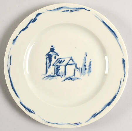 Gonesse Blue Salad/Dessert Plate