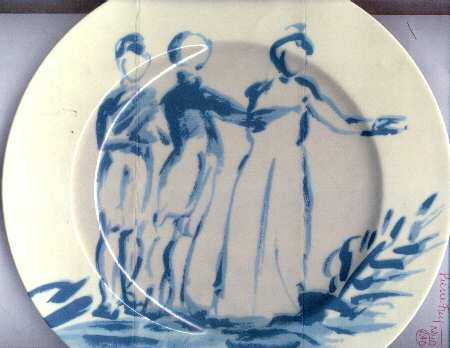 Gonesse Blue Dinner Plate