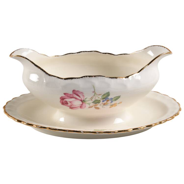 Patty Gravy Boat with Attached Underplate