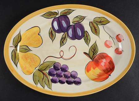 Cornucopia 14" Oval Serving Platter