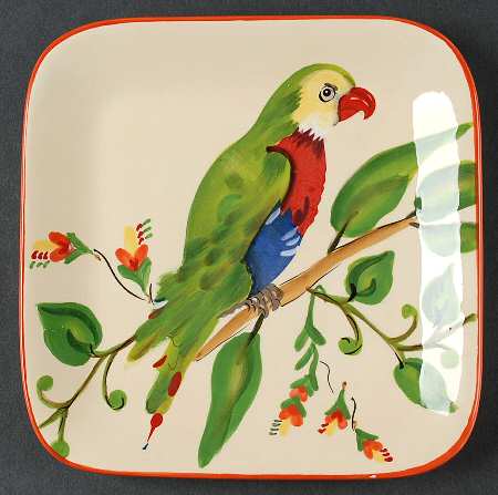 Island Paradise Square Salad Plate
