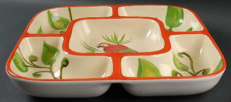 Island Paradise 1 Pc Chip & Dip with 5 Sections