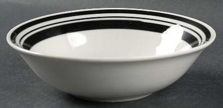 Diner Story Black Soup/Cereal Bowl
