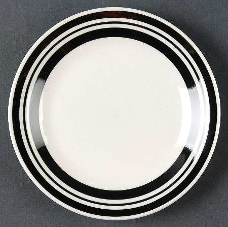 Diner Story Black Dessert/Pie Plate