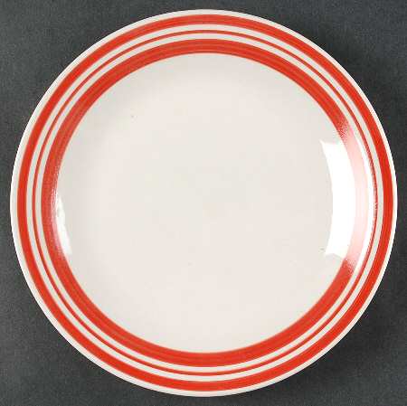 Diner Story Red Salad Plate