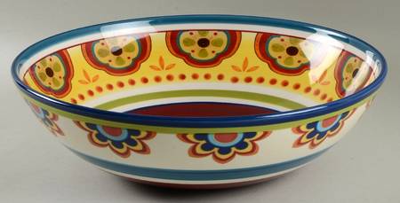 Mexicali 15" Round Serving Bowl
