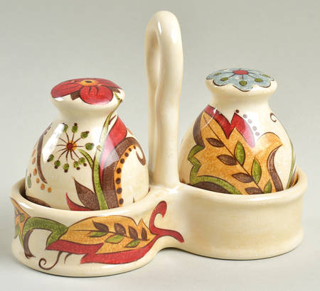Carynthum (3 Pc) Salt & Pepper Tray Set