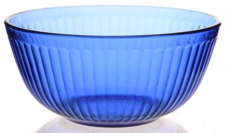 Sculptured Cobalt Blue 8" Round Vegetable Bowl