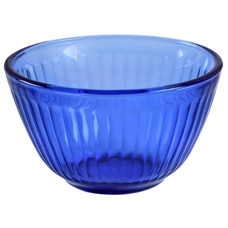 Sculptured Cobalt Blue 5" Round Vegetable Bowl