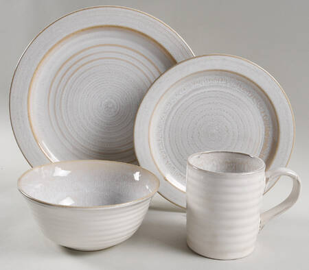 Andes White 4 Piece Place Setting