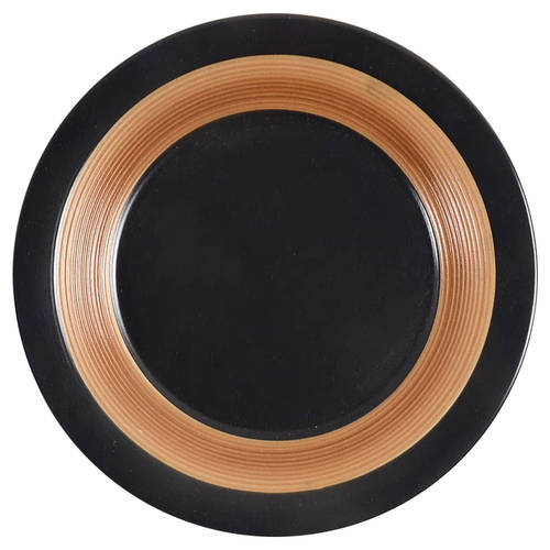 Concentric Black Salad Plate