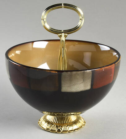 Taos 6"-7" Handled Footed Nut Dish HC