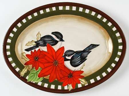 Woodlands 14" Oval Serving Platter