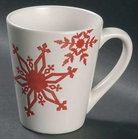 Snowflake Red Mug