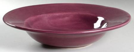 Sausalito Plum Large Rim Soup Bowl