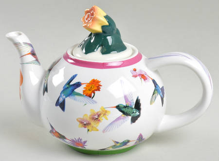 Hummingbirds Mini Teapot & Lid