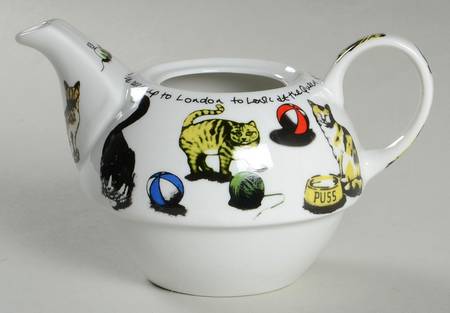 Cat Tea Individual Teapot with Cup Teapot No Lid