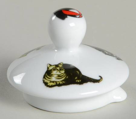 Cat Tea Teapot Lid for Individual Teapot with Cup