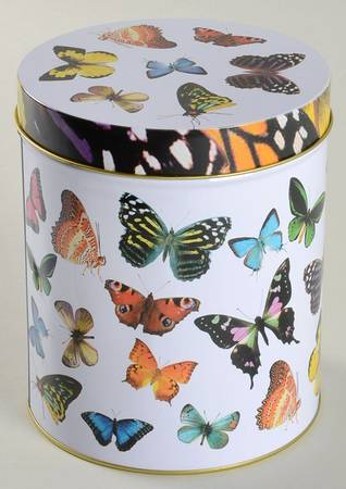 Butterflies Lid for Mug & Coaster Set Gift Tin