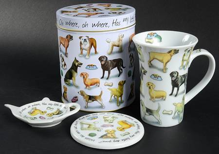 Man's Best Friend Mug & Coaster with Tea Bag Holder Set in Gift Tin