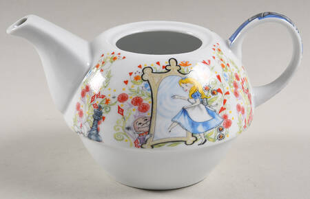 Alice in Wonderland's Cafe Individual Teapot with Cup Teapot No Lid