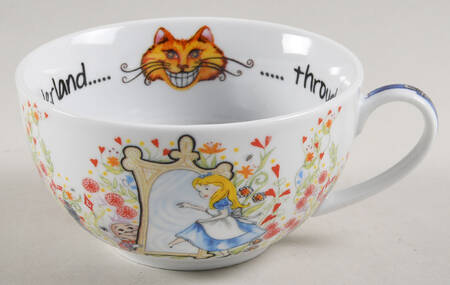 Alice in Wonderland's Cafe Cup for Individual Teapot & Lid with Cup