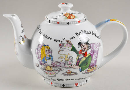 Alice in Wonderland's Cafe Teapot & Lid by Cardew Design