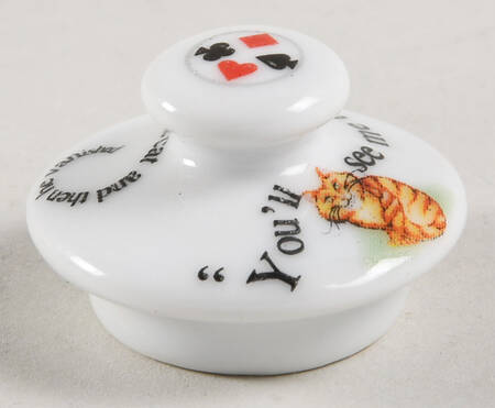 Alice in Wonderland's Cafe Lid for Toy Sugar Bowl