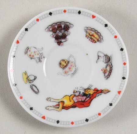 Alice in Wonderland's Cafe Saucer for Flat Toy Cup