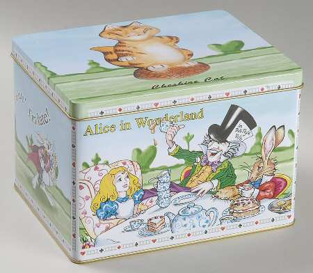 Alice in Wonderland's Cafe Gift Tin for Figurine
