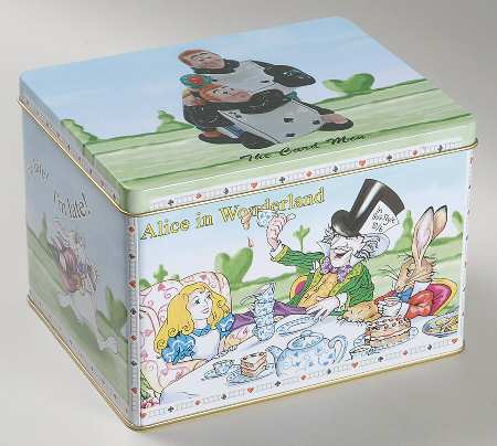 Alice in Wonderland's Cafe Gift Tin for Figurine