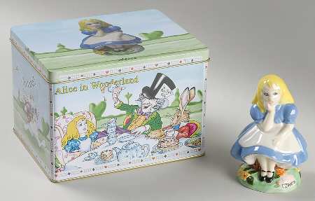 Alice in Wonderland's Cafe Figurine in Gift Tin