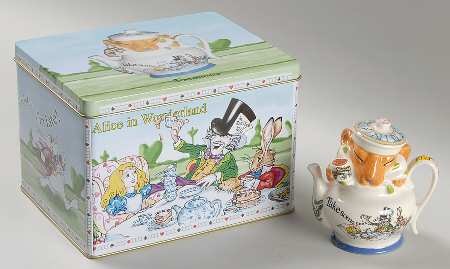 Alice in Wonderland's Cafe Figurine in Gift Tin