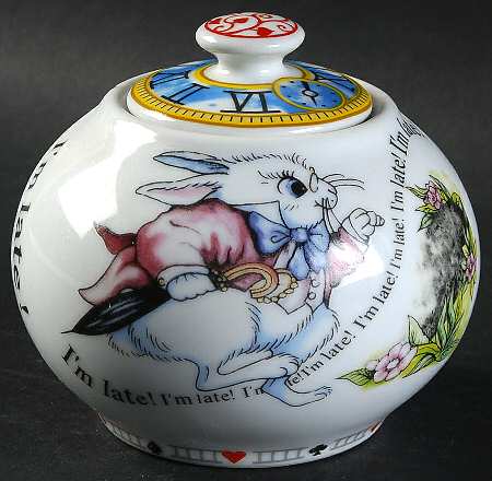Alice in Wonderland's Cafe Sugar Bowl & Lid by Cardew Design