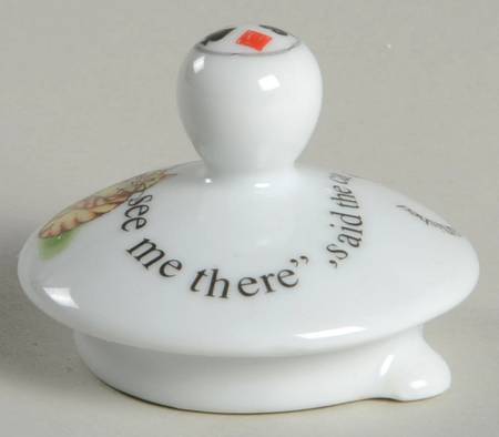 Alice in Wonderland's Cafe Teapot Lid for Individual Teapot with Cup