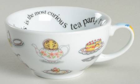 Alice in Wonderland's Cafe Cup for Individual Teapot & Lid with Cup