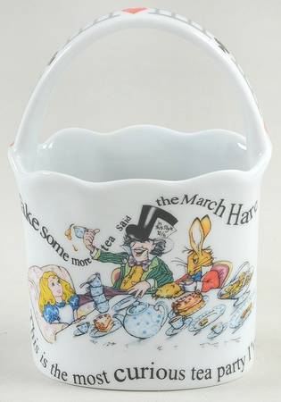 Alice in Wonderland's Cafe Basket Holder for Teaspoon Set