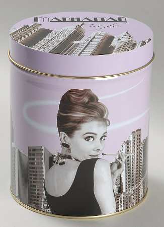 Manhattan Cafe Gift Tin & Lid for Mug & Coaster Set