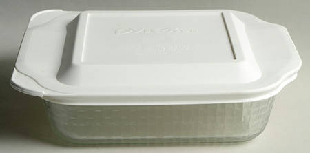 Originals Clear 8" Square Baker & Plastic Lid